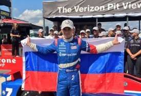 В Поконо Михаил Алёшин завоевал первый поул в IndyCar