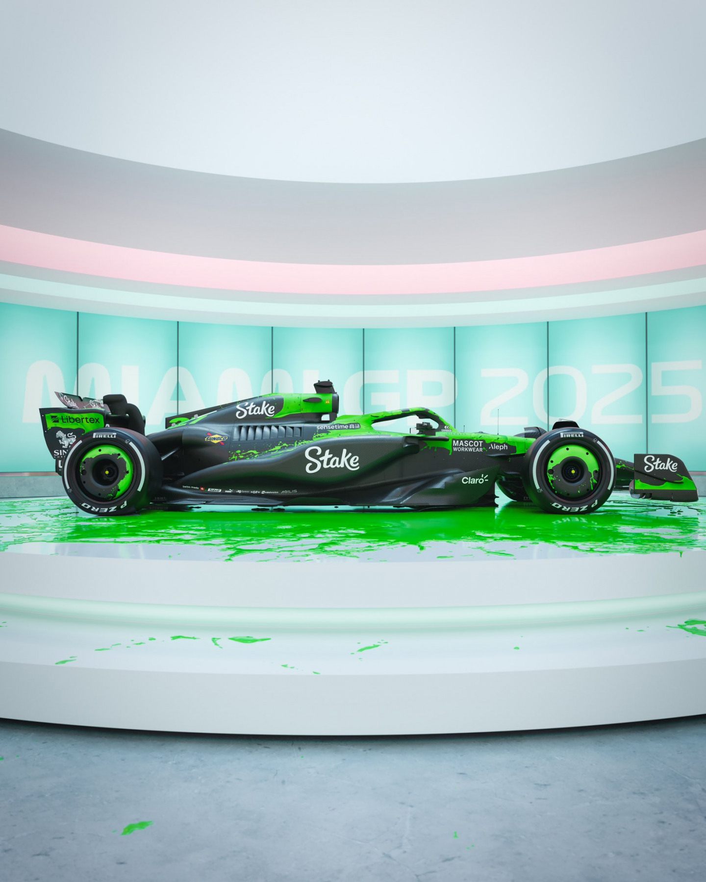 Болид Stake F1 Team Kick Sauber для Гран При Майами © Соцсети